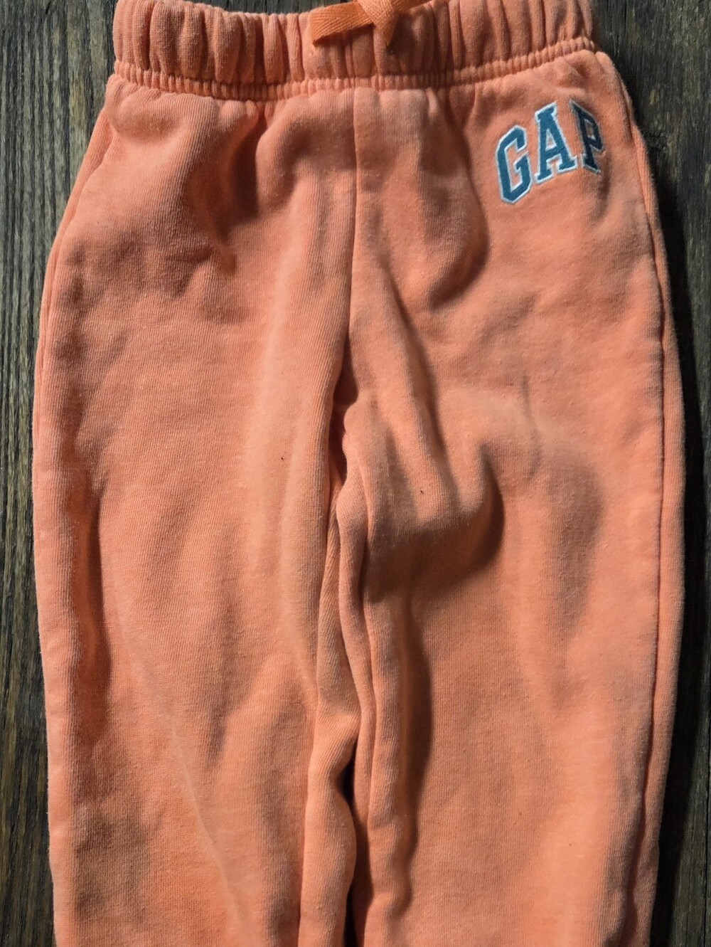 Boys Size 4 GAP Kids Coral-Orange Fleece Joggers